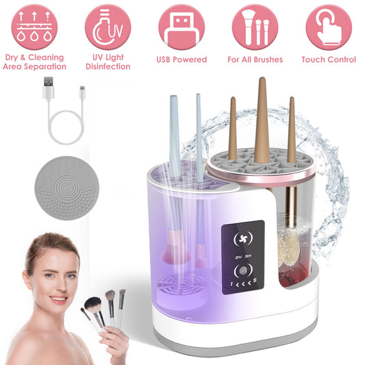 4 In 1 Electric Makeup Brush Cleaner USB Powered / Automatic Cleaning Machine